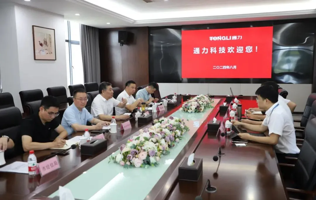 瑞安市委常委、副市長(zhǎng)林政洪一行調(diào)研通力科技